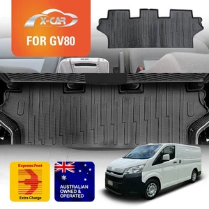 3D Rear Floor Mats for Toyota HiAce Van 2019+ Heavy Duty Car Mat Carpet Liner - Picture 1 of 7