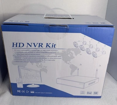 HD NVR KIT  4 CAMERA WIFI CAPABLE NEW - Image 1 of 3