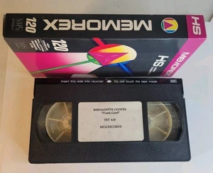 MCA Records - Bernadette Cooper "I Look Good" Promo/Demo Musikvideo VHS-Kassette - Bild 1 von 6