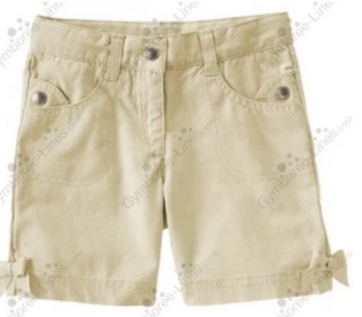 Nuevos Pantalones Cortos Gymboree “Social Butterfly” Puño con Lazo Beige Talla 7 Foto 1 de 2