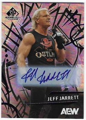 2025 Upper Deck AEW SP Game-Used Jeff Jarrett PURPLE AUTO #2/5 - Image 1 of 2