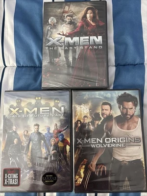 X Men Lot DVD Last Stand, Days Of Future Past, Origins Wolverine SEALED  - Image 1 of 4