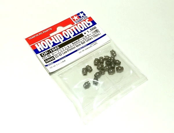 TAMIYA Hop-Up Options RC Model CC-02 Low-Friction 6mm Ball Collars 18pcs 54945 - Image 1 of 1