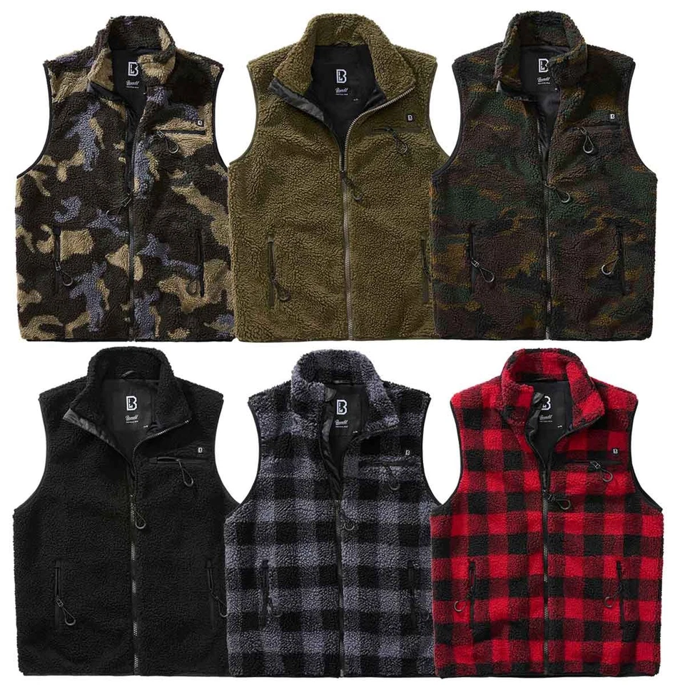Brandit Teddyfleece Weste Winterweste Fleecefutter Outdoor Plüsch Jagdweste - Bild 1 von 1