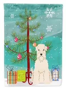 Caroline's Treasures BB4186GF Merry Christmas Tree Soft Coated Wheaten Terrie... - Picture 1 of 6