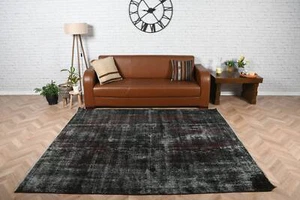 Tappeto grande 6,4 x 7,4 piedi, tappeto vintage, tappeti Oushak, tappeti turc... - Foto 1 di 6