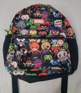 Super Heroes MARVEL Backpack Cartoon Avengers Zippers Side Pockets Adjust Straps - Picture 1 of 7