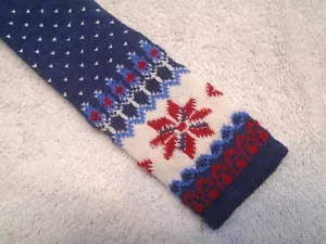 Cravatta Vineyard Vines 100% lana modello Fairisle nordico nuova con etichetta $98,50 made in USA - Foto 1 di 5