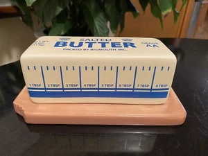 Bigmouth Inc Salted Butter Ceramic Butter Dish - Picture 1 of 8
