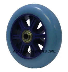 PLE-4H3 4" x 1-1/4" Hi-Elastic Polyurethane on Plastic Wheels, 165 lb Capacity - Picture 1 of 1