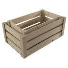 Wooden Plain Vegetable Apple Slatted Crates / 3 Sizes / Display Boxes For Craft