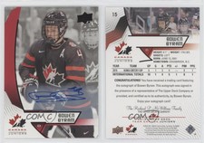 2019 Upper Deck Team Canada Juniors Black Auto /5 Bowen Byram #15 Auto