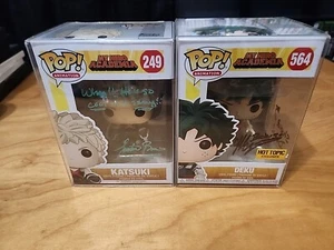 Pop Funko #249 #564 My Hero Academia Katsuki, Deku Hot Topic Exclusive Signed - Picture 1 of 16
