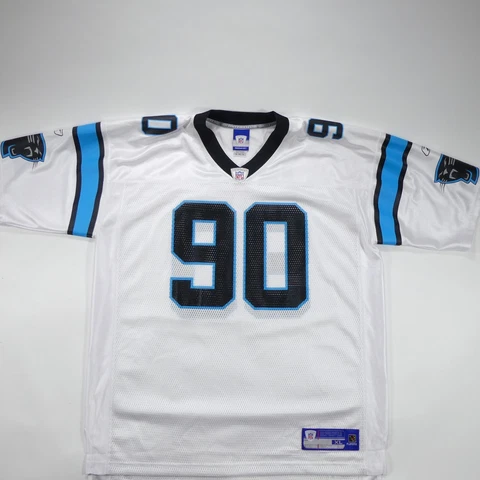 Carolina Panthers Julius Peppers #90 NFL Reebok On Field Football Jersey XL 52 Cover