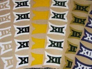 BIG 12 Football Helmet Decals 2" FULL Size Decals Qty (2) 3M 20MIL - Picture 1 of 3