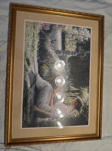 Sandra Kuck Framed & Matted  "in The Lavender Garden" #23/500 Signed COA - Picture 1 of 8