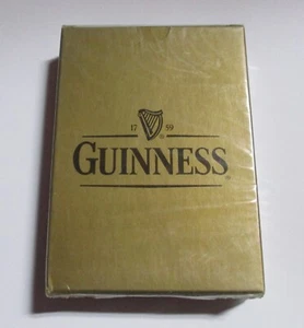MALAYSIA Playing Cards GUINNESS STOUT Black Logo GOLD Sealed Promo Collect 2004 - Imagen 1 de 12