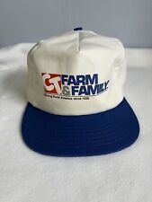 Vintage CT Farm + Family Red White Blue Snap Back Trucker Cap, USA