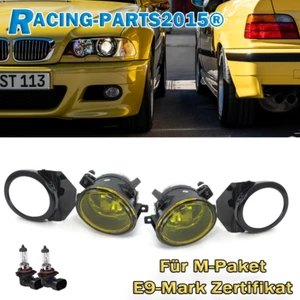 2x Nebelscheinwerfer Set E9 Mark Für BMW E46 E39 M Paket M3 M5 Klarglas Gelb+HB4 - Afbeelding 1 van 11