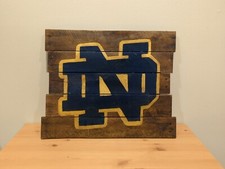 Notre Dame Fighting Irish NCAA 20" x 17" Wood Decorative Indoor Sign