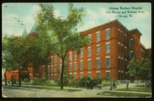 VINTAGE CHICAGO IL ALEXIAN BROTHERS HOSPITAL RACINE & WEBSTER POSTCARD 103020 P - Picture 1 of 2