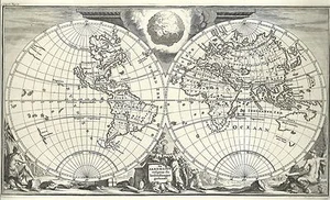 Antique map, De Aard-Kloot Volgens de Hedendaagse Gedaante - Picture 1 of 1