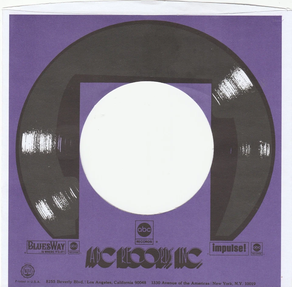 ABC RECORDS 1970'S COMPANY SLEEVE ~ REPRO ~ JAMES GANG COLTRANE BB KING - Image 1 of 1