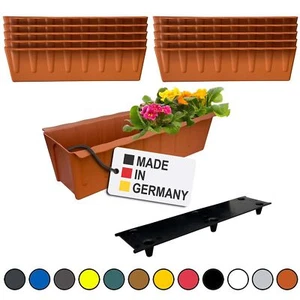 Macetero 10er-Set Terracota Euro-Palets Utilizar Caja Balcón - Imagen 1 de 9
