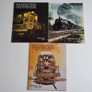 Lot 3 Issues Mainline Modeler Magazine 1981 (2) & 1982 (1) Model Train Railroad - Picture 1 of 10