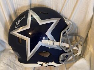 Troy Aikman Dallas Cowboys Autographed Full Size AMP Alternate Authentic Helmet