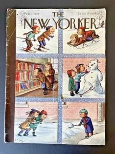 New Yorker Complete Magazine, Feb. 4 1939 , William Steig cover, James Thurber - Picture 1 of 10