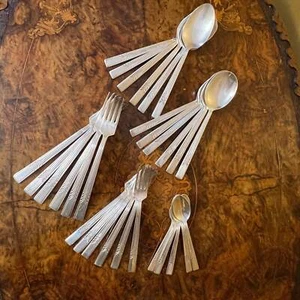 Vintage Sheffield Sheringham Silver Plated Cutlery Set 29 Piece - Bild 1 von 14