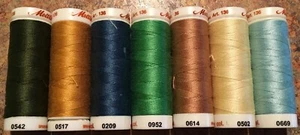 7 unused spools of METTLER QUILTING COTTON THREAD- 40W ART136- -164 YARDS - Picture 1 of 9