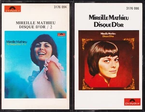 MIREILLE MATHIEU ''Disque d'or & Disque d'or 2'' Rares Canada 4 tracks K7 Tapes - Picture 1 of 3