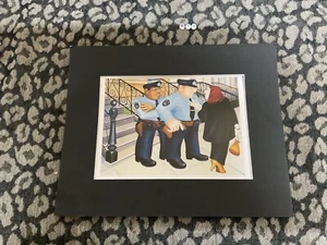 Rare Beryl Cook Art print Picture , Mounted , Printed 1988 , Gallery Quality - Picture 1 of 3