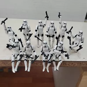 10 pezzi 3,75" Star Wars Stormtroopers OTC Trilogy + 20 pistole - articolato completo - Foto 1 di 5