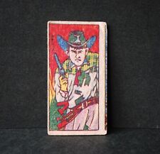Vintage Menko - Gunman /  Trading Card Japan Western Cowboy