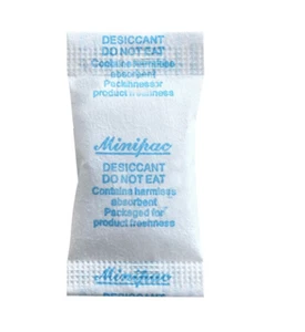 Silica Gel Packets Moisture Absorber Desiccant - 1g Variant Size Value 100Pcs - Picture 1 of 12