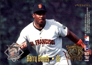 1995 Fleer All-Stars #6 Barry Bonds SAN FRANCISCO GIANTS Joe Carter BLUE JAYS