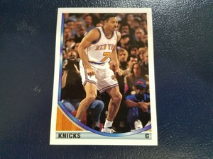 Corey Gaines NY Knicks 1993 - 1994 Topps NBA BLANK BACK PREPRINT NO NAME