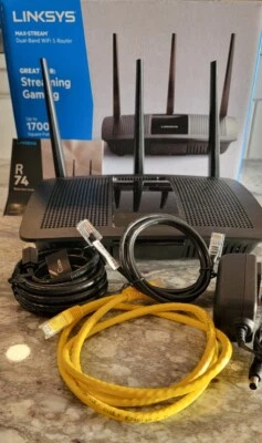 Linksys EA7450 Max-Stream gaming streaming Dual-Band AC1900 Wi-Fi 5 Router - Image 1 of 3