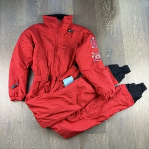 VTG Obermeyer Gallivant Thermolite Hooded Ski Suit "Anna" Red Ladies's 4 - Picture 1 of 7