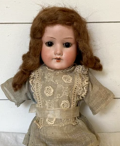 Antike deutsche Biskuit Puppe 14 Zoll Armand Marseille Puppe 390 Wippe Glasaugen TEILE - Bild 1 von 11