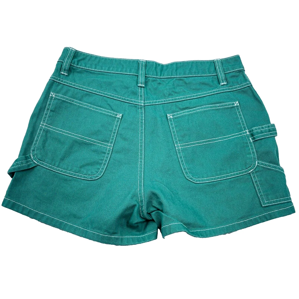 Pantalones Cortos Dickies Mujer Verde 5 27 Verde Carpintero Jean Pantalones Cortos Ropa de Trabajo Y2K Damas Foto 1 de 4