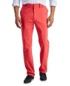 Club Room Men's Four-Way Stretch Chino Pants Retro Red-33x30 - Picture 1 of 4
