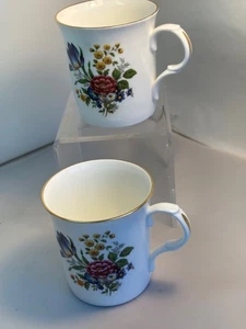 2 vtg Crown Trent English Bone China Staffordshire Never Used - Picture 1 of 7