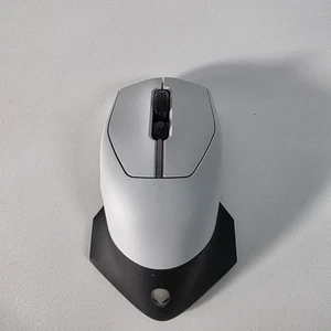 Alienware Wired/Wireless Gaming Mouse White AW610M NO USB Receiver  - Picture 1 of 6
