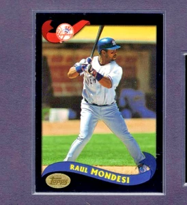 2002/2003 TOPPS KANEBO JAPAN RARE BLACK #48 RAUL MONDESI YANKEES SSP EST 10 MADE - Picture 1 of 2