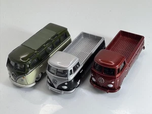 Johnny Lightning VW Bus Truck 3-Piece Set - Picture 1 of 7
