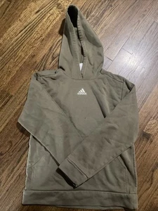 adidas Boys' Hoodie Sweatshirt Green/Blue/White, Size Large (14/16) - Picture 1 of 3